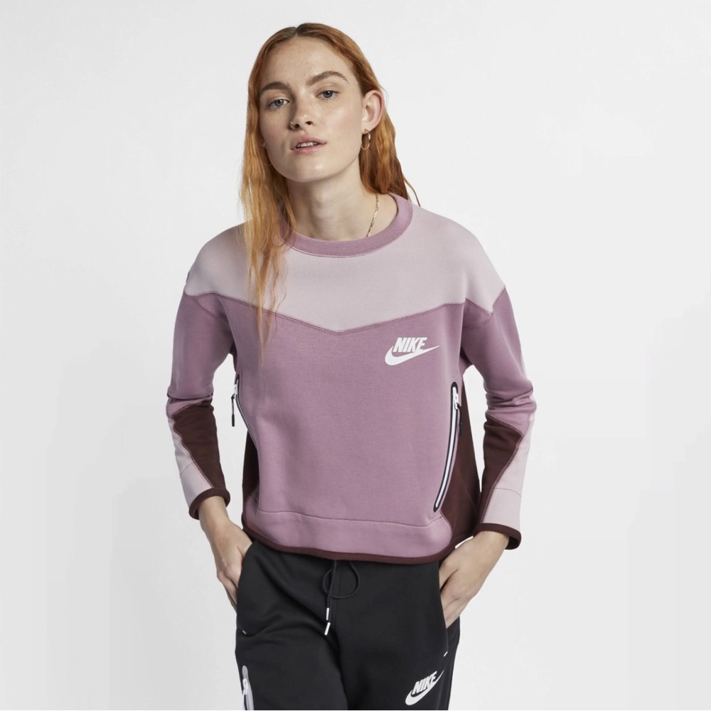 Nike Sportswear Tech Fleece Cropped Sweatshirt - Sm